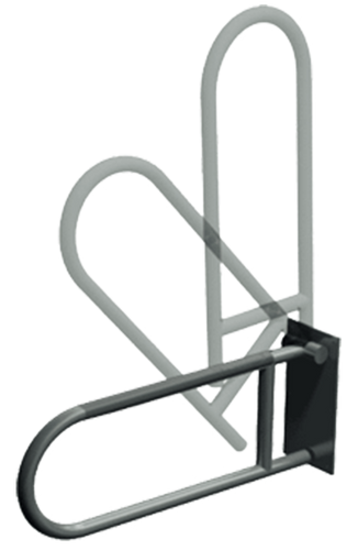 ASI 3513-P - 1-1/2" Swing Up Grab Bar - Peened Grip