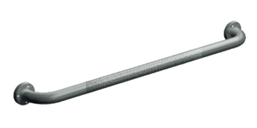 ASI 3401-24P - 1-1/4" Grab Bar with Exposed Flange - 24” (Peened Grip)