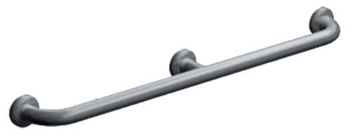 ASI 3702-48 - 1-1/4" Grab Bar with Concealed Flange Covers - 48” (Smooth Grip)