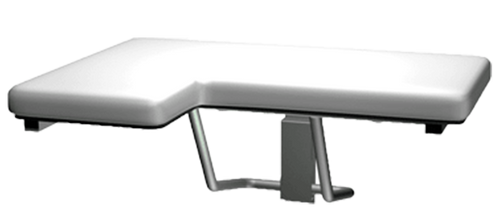 ASI 8205-R - Padded Folding Shower Seat - L-Shaped, Right Hand - 33"W