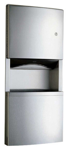 Bobrick B-4369 - ConturaSeries Recessed Paper Towel Dispenser/Waste Receptacle with TowelMate and LinerMate