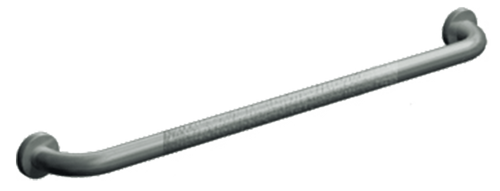 ASI 3701-24P - 1-1/4" Grab Bar with Concealed Flange Covers - 24” (Peened Grip)