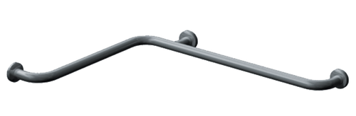 ASI 3550 - 1-1/2" Grab Bar with Exposed Flange - Smooth Grip, 24” x 36” 