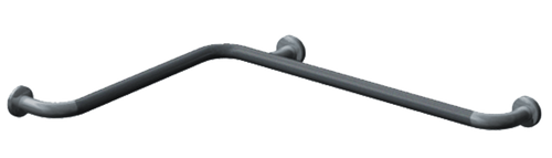 ASI 3550-P - 1-1/2" Grab Bar with Exposed Flange - Peened Grip, 24” x 36” 