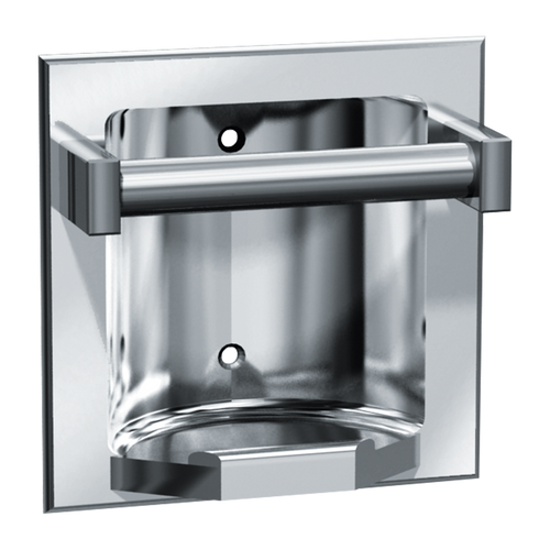 ASI 7410-B* - Recessed Soap Dish with Bar - Bright Stainless