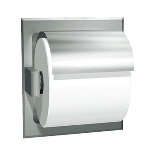 ASI 7402-HB - Hooded Toilet Tissue Holder - Bright Stainless
