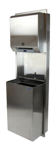 Frost 427-70C - Hands Free Combination Paper Towel Dispenser/Large Waste Receptacle