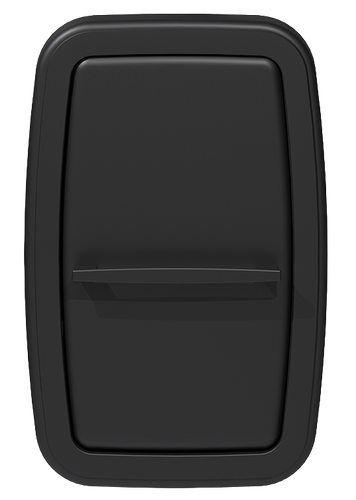 Koala Kare KB311-SSWM-MBLK - Vertical Matte Black Surface Mounted Baby Changing Station