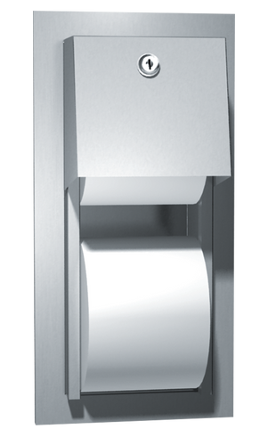 ASI 0031 - Recessed Dual Roll Toilet Tissue Dispenser