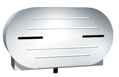 ASI 0040 - Surface Mounted Twin 9" Jumbo Roll Toilet Tissue Dispenser