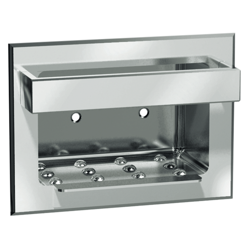 ASI 0398 - Recessed Heavy Duty Stainless Steel Soap Dish And Bar
