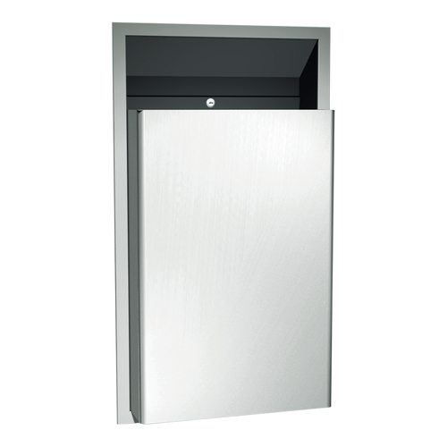 ASI 0458-DX - Semi-Recessed Waste Receptacle