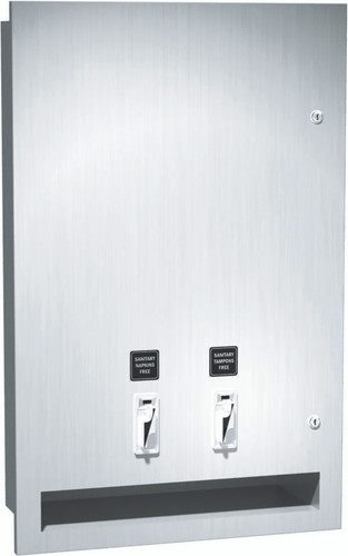 ASI 0468-2 - Semi-Recessed Sanitary Napkin/Tampon Vendor