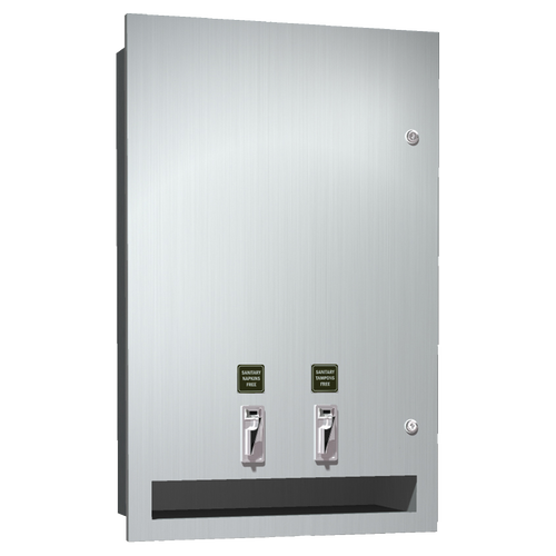 ASI 04684 - Recessed Dual Napkin/Tampon Dispenser