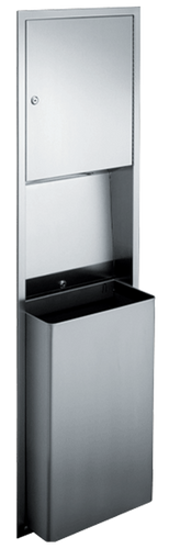 ASI 0469 - Paper Towel Dispenser and Waste Receptacle