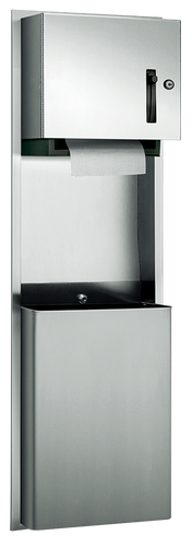 ASI 046924 - Roll Towel Dispenser and Waste Receptacle