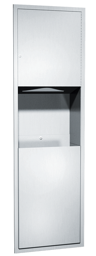 ASI 04697 - Paper Towel Dispenser and Waste Receptacle ASI 04697 - Paper Towel Dispenser and Waste Receptacle