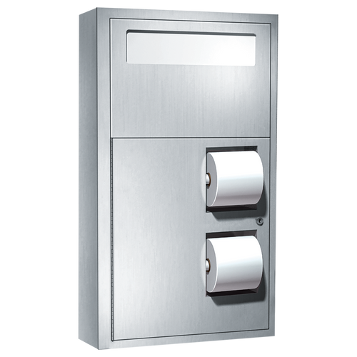 ASI 0486 - Surface Mounted Dual Access Seat Cover and Toilet Tissue Dispenser