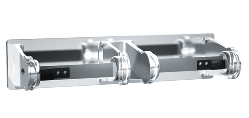 ASI 0715 - Double Surface Mounted Toilet Tissue Holder Chrome Plated Steel