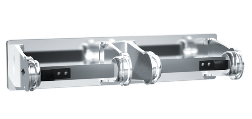 ASI 0715 - Double Surface Mounted Toilet Tissue Holder Chrome Plated Steel