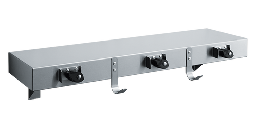 ASI 1315-3 - Utility Shelf with Drying Rod, Mop Holders and Rag Hooks