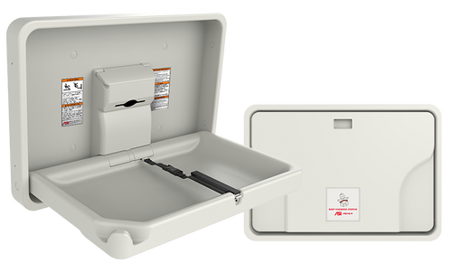ASI 9014 - Surface Mounted Horizontal Baby Changing Station