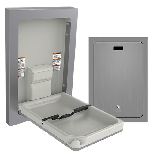ASI 9017-9 - Surface Mounted Stainless Steel Vertical Baby Changing Station