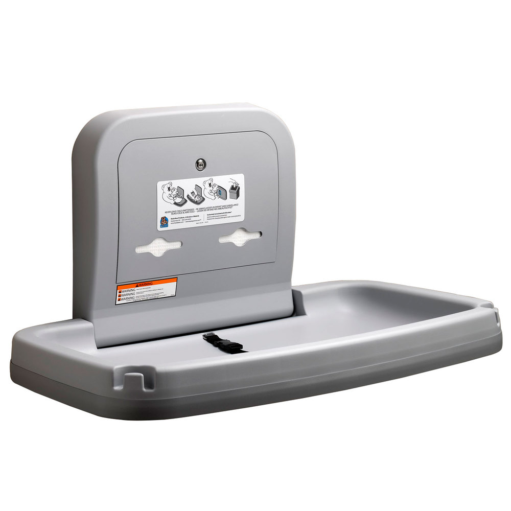Koala Kare KB200SS Horizontal Wall Mounted Baby Changing Station with Stainless Steel Veneer