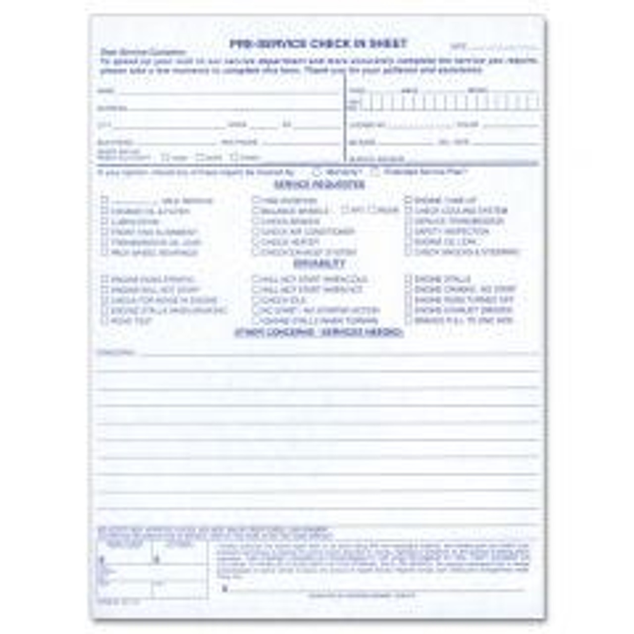 Service Forms