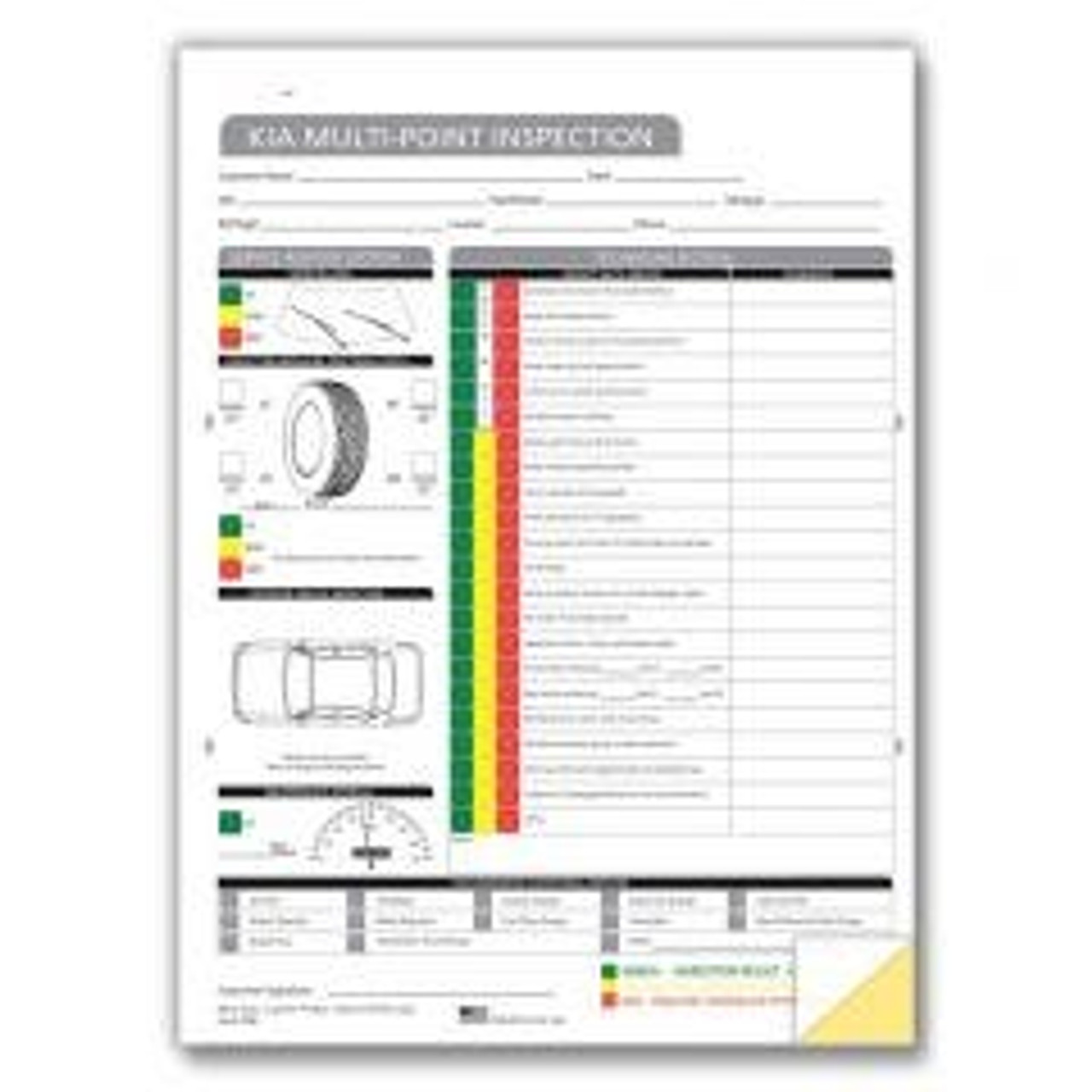Multi Point Inspections Forms & Sheets