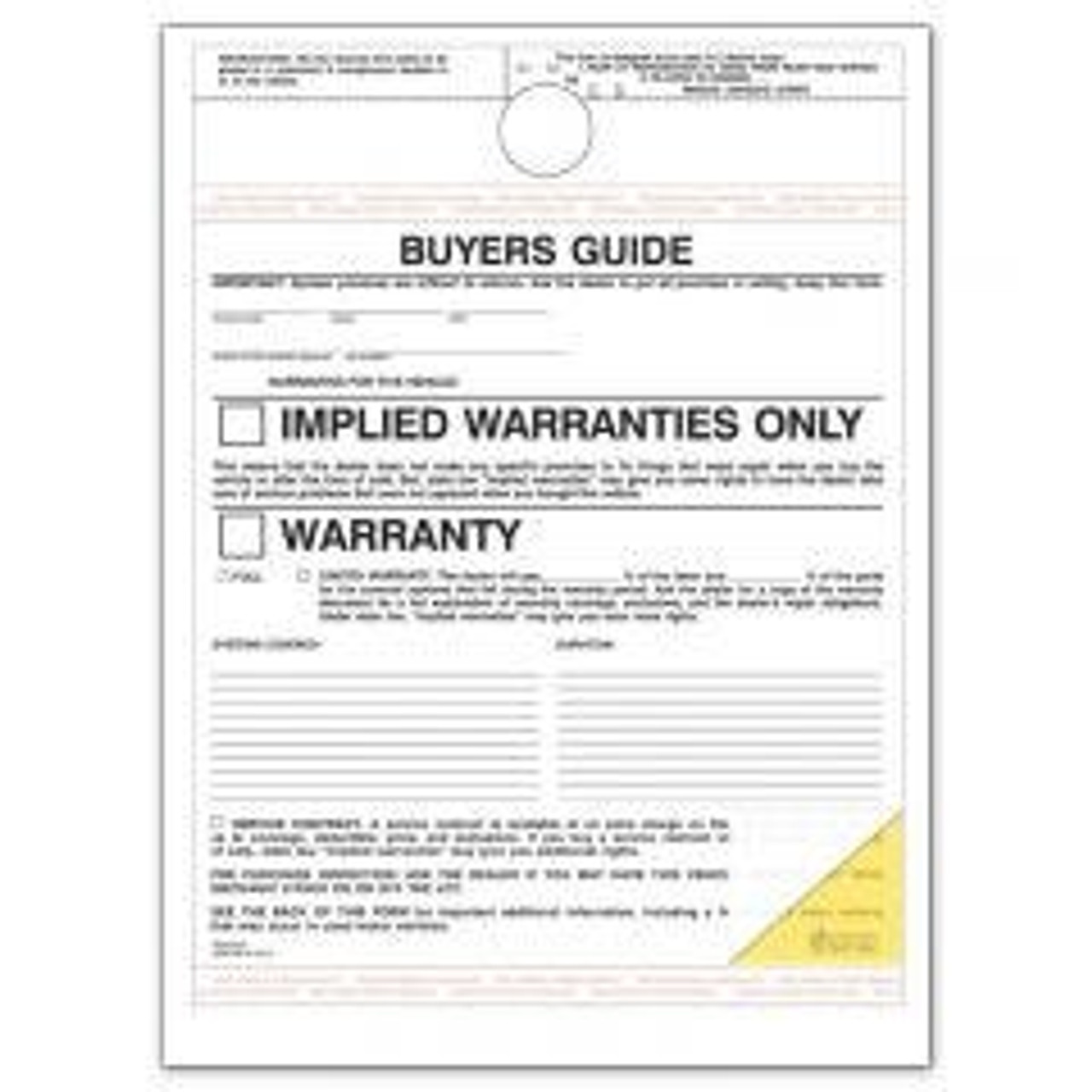 AS IS Buyers Guide and Forms