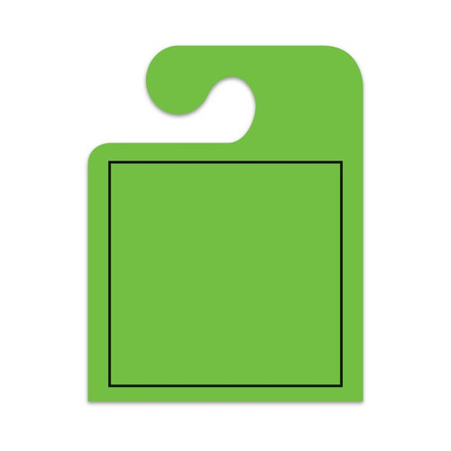 Blank J-Hook Hang Tags With Border