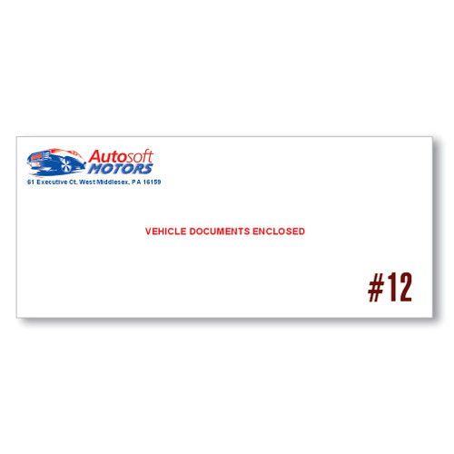 Custom Printed #12 Envelope