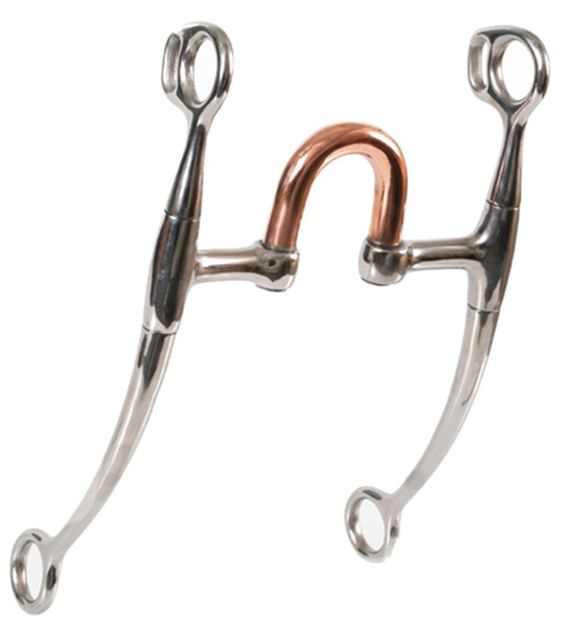 Bar H Equine Small Port Tongue Relief D Ring Horse Mouth Snaffle Bit w/ Copper Roller|Copper Bits for Horses|Horse Bit |horse bits|snaffle Copper Bits