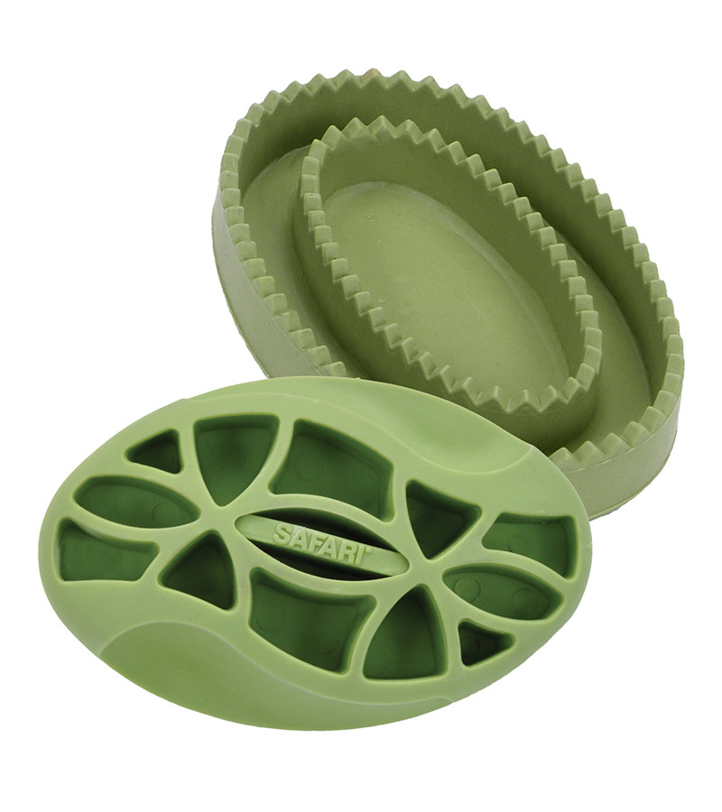 Safari Rubber Curry Dog Brush Jacks Inc