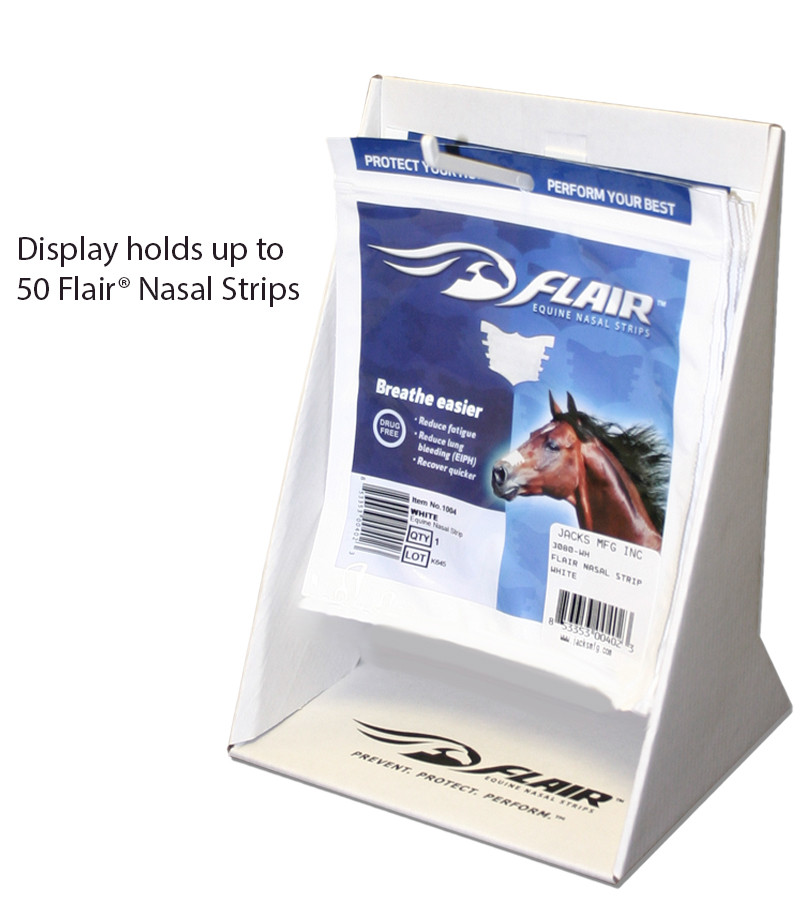 Flair Equine Nasal Strips POS Display for 3080 & 3081 Jacks Inc