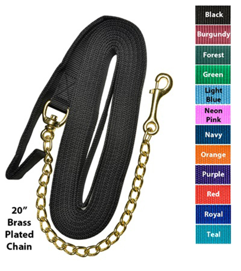 Longe Pour Cheval Intrepid International Avec Snaps – Nylon Rouge – Neuf
