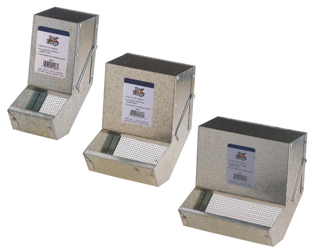 Small Animal Feeder with Sifter Bottom with No Lid Jacks Inc
