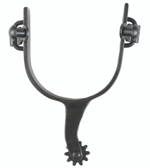 Black Steel Side Rowel Spurs