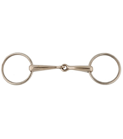 German Silver Loose Ring Snaffle Bit