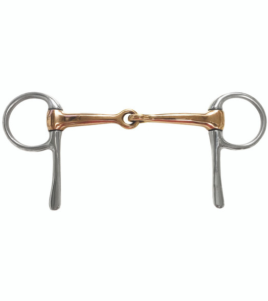 Copper Jointed Half Cheek Snaffle Bit