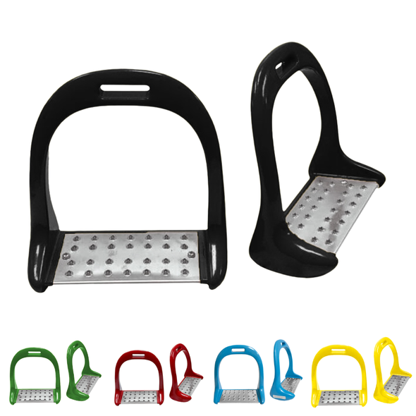 AMIDALE Aluminum Lightweight Stirrup Irons – Horse Riding, Red, 3 Sizes BNWT