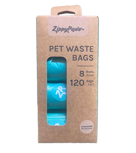 ZippyPaws® Pet Waste Bags (8 rolls per bag)