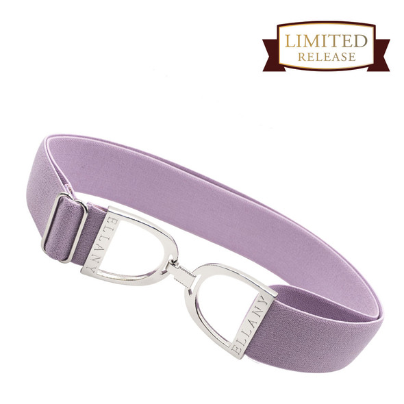 Ellany™ Elastic Belt 1.5" Wisteria with Silver Stirrup