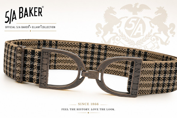 5/A Baker® x Ellany™ Elastic Belt 1.5" with Copper Stirrup