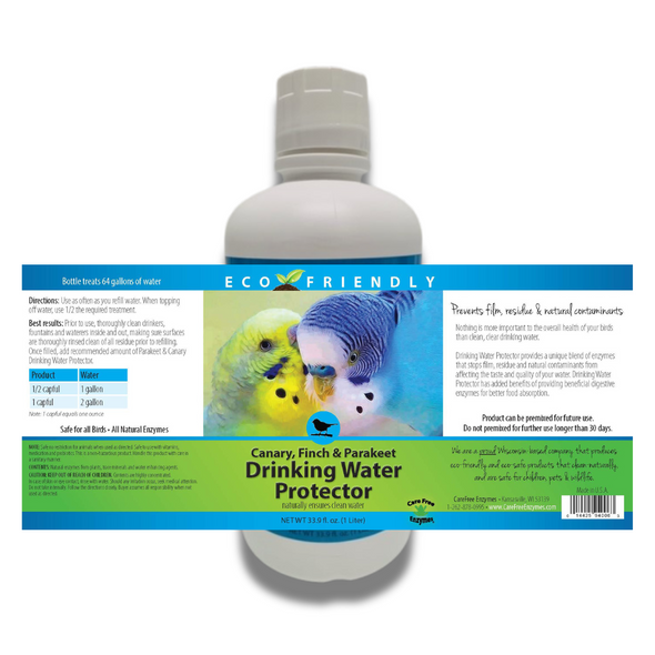 Carefree Enzymes® Canary, Finch & Parakeet Drinking Water Protector