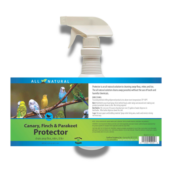 Carefree Enzymes® Canary, Finch & Parakeet Protector Spray