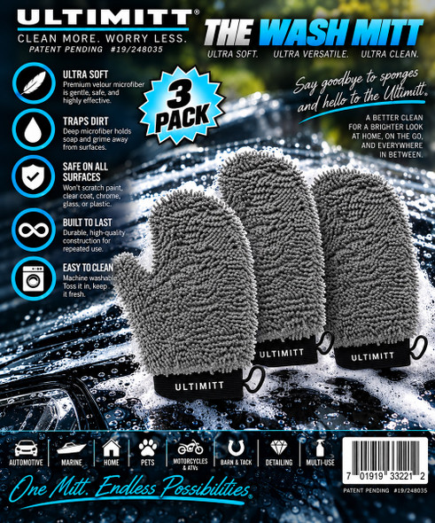 Ultimitt® Wash Mitts 3 Pack