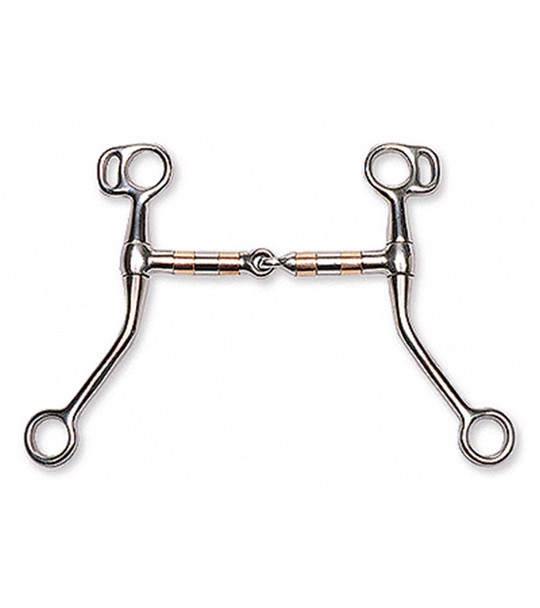 Copper Rollermouth Snaffle Bit