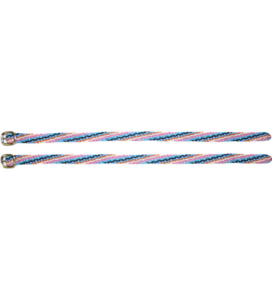 Multi Colored Nylon Braided Spur Straps